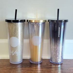 3 Starbucks Cold Cups